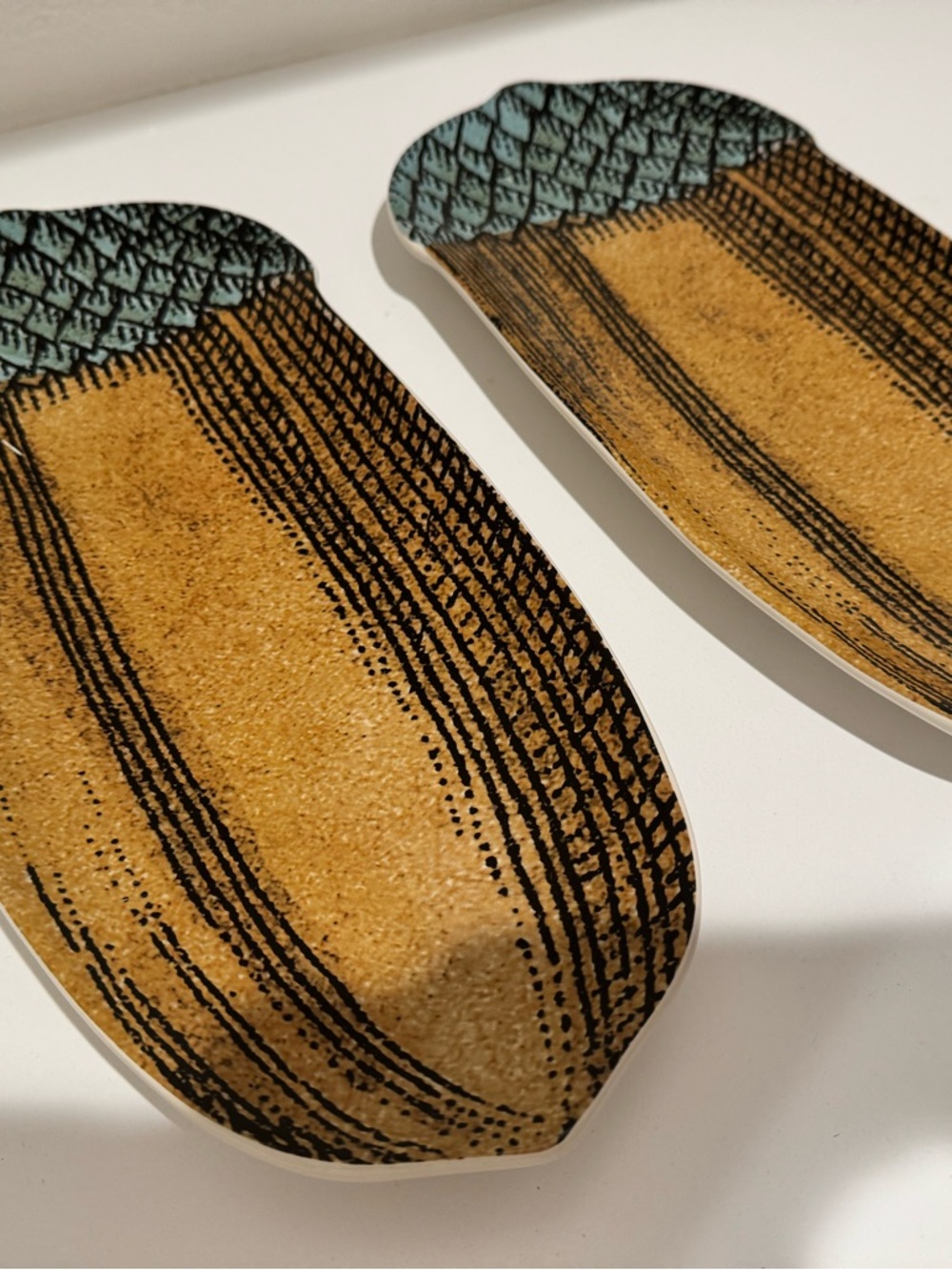 John Derian Thanksgiving Acorn Serving stoneware platter‎